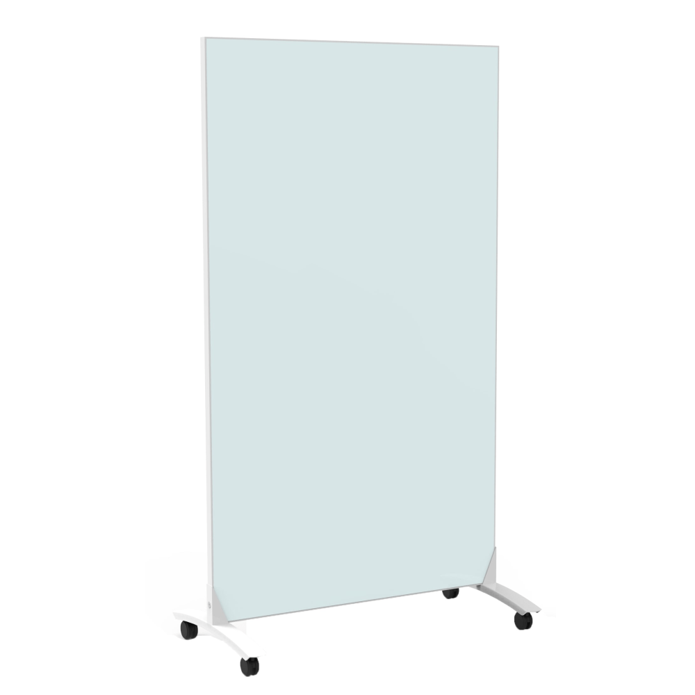 UBRANDS, LLC U Brands 4777U00-01  Double Sided Magnetic Glass Dry Erase Mobile Floor Easel, 72 X 42