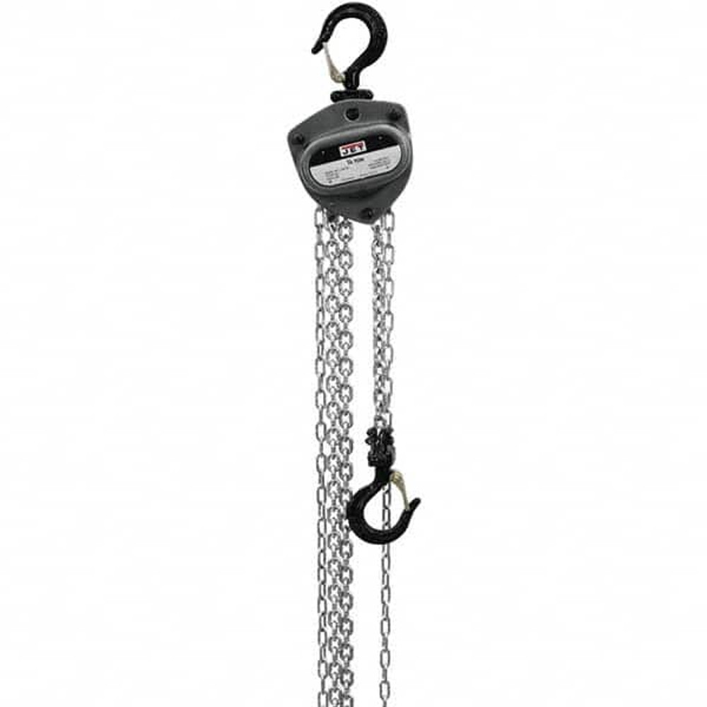 Jet 101200 Manual Hand Chain Hoist: 550 lb Working Load Limit, 10' Max Lift