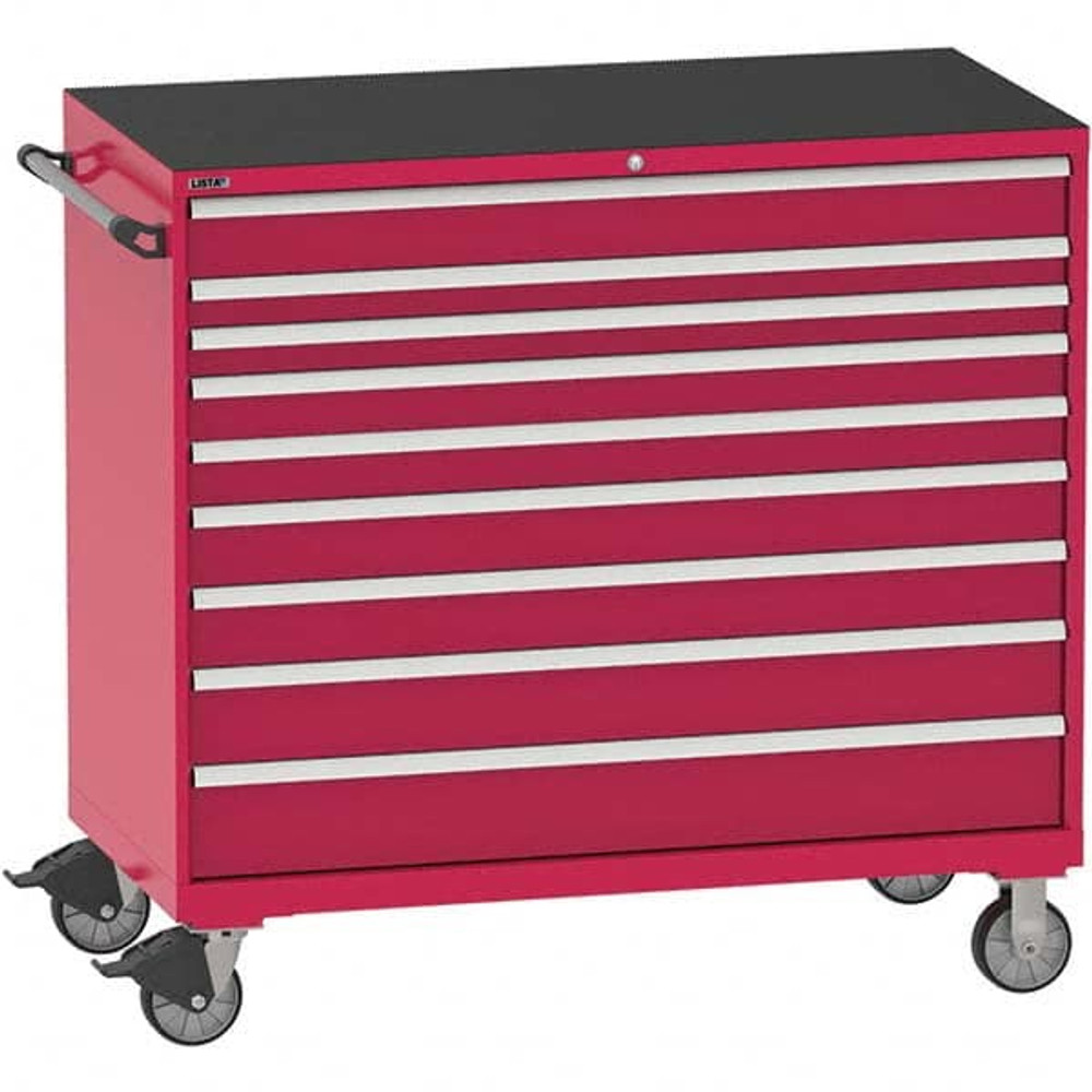 LISTA TSDW1050-0906NR Steel Tool Roller Cabinet: 9 Drawers