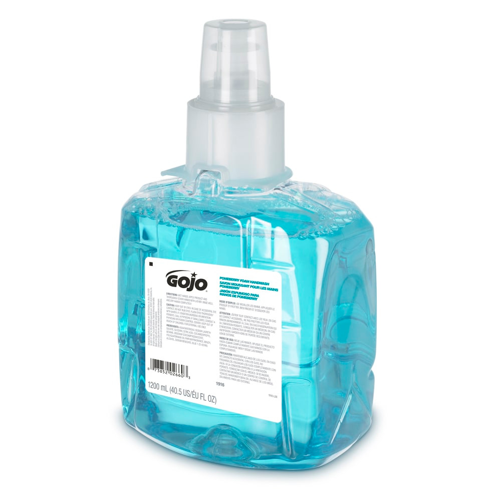GOJO INDUSTRIES INC 1916-02EA GOJO Foam Hand Wash Soap, Pomeberry Scent, 40.5 Oz Refill