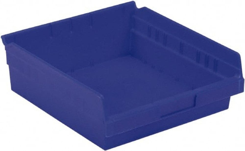 LEWISBins+ SB1211-4SE BLU Plastic Hopper Shelf Bin: Blue