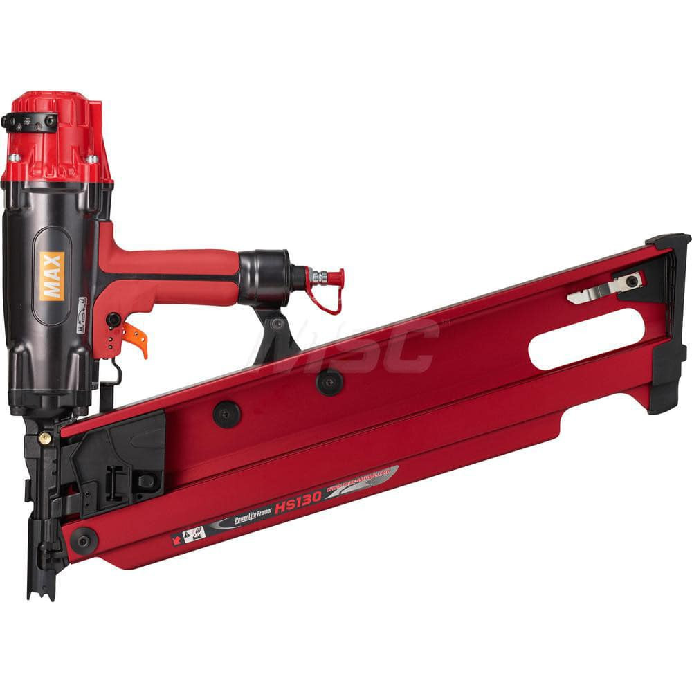 Max USA Corp HS130 Air Nailers; Nailer Type: Framing Nailer ; Nail Diameter: .120"-.162" ; Nail Length: 3-1/2"-5-1/8" ; For Nail Shank Diameter: 0.162 ; For Nail Penny Size: 40d ; For Nail Head Type: Flat