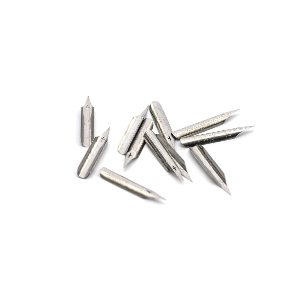 WINSOR & NEWTON 9403-2 Speedball Hunt Artists Mapping Pen Nibs, No. 103, 12 Nibs Per Box, Pack Of 2 Boxes
