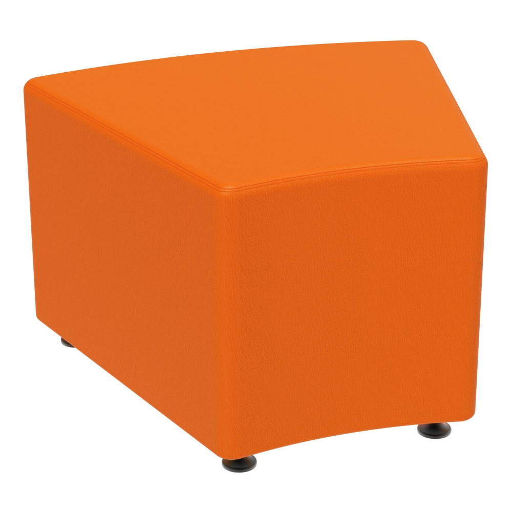 MARCO GROUP, INC. LF1253-S01 Marco Group Sonik 30 deg. Curve Bench, 18inH, Papaya Orange