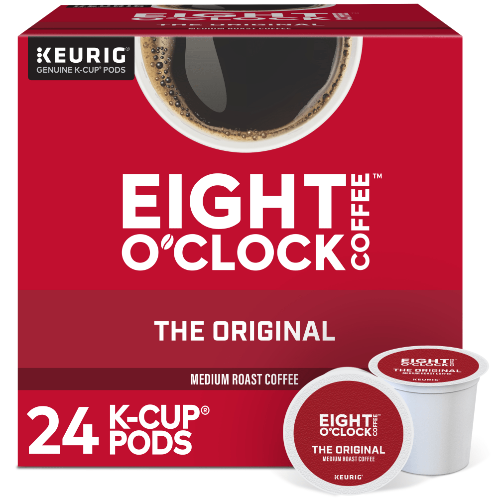 GREEN MOUNTAIN COFFEE ROASTERS, INC. Eight O'Clock 6405 Eight O-Clock Single-Serve Coffee K-Cup Pods, Original, Carton Of 24