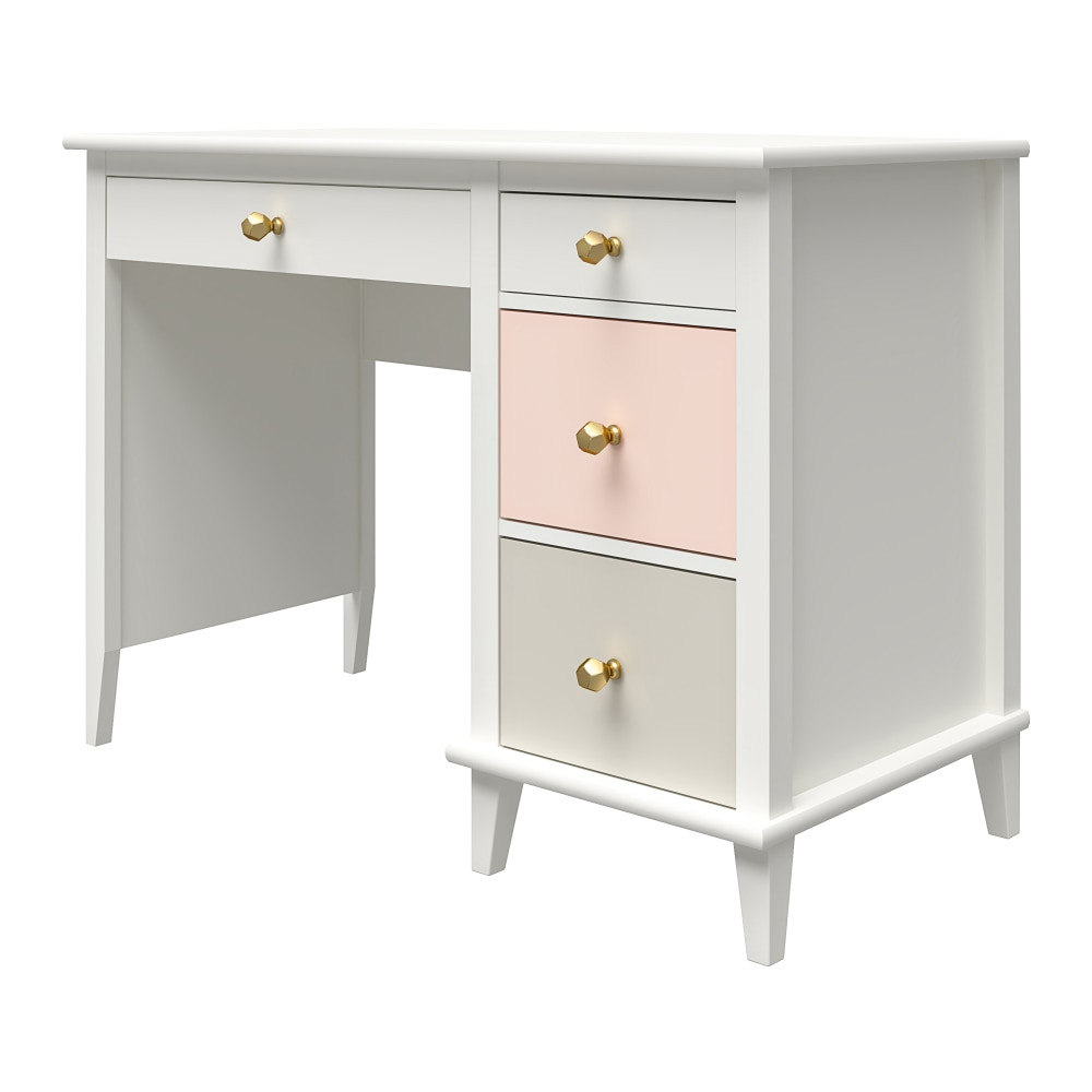 AMERIWOOD INDUSTRIES, INC. Ameriwood Home 6946334COM  Monarch Hill Poppy 42inW Kids Computer Desk, White/Peach