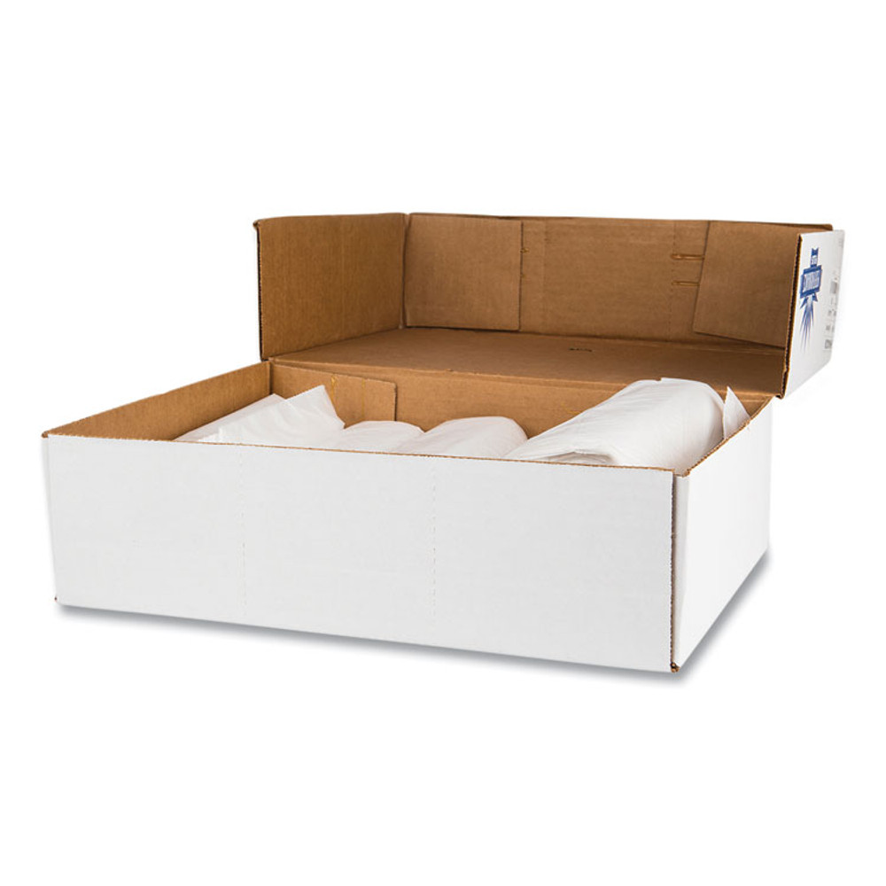 INTEGRATED BAGGING SYSTEMS Inteplast Group VALH3860N16 High-Density Commercial Can Liner Value Pack, 60 gal, 14 mic, 38" x 58", Clear, Interleaved Roll, 25 Bags/Roll, 8 Rolls/CT