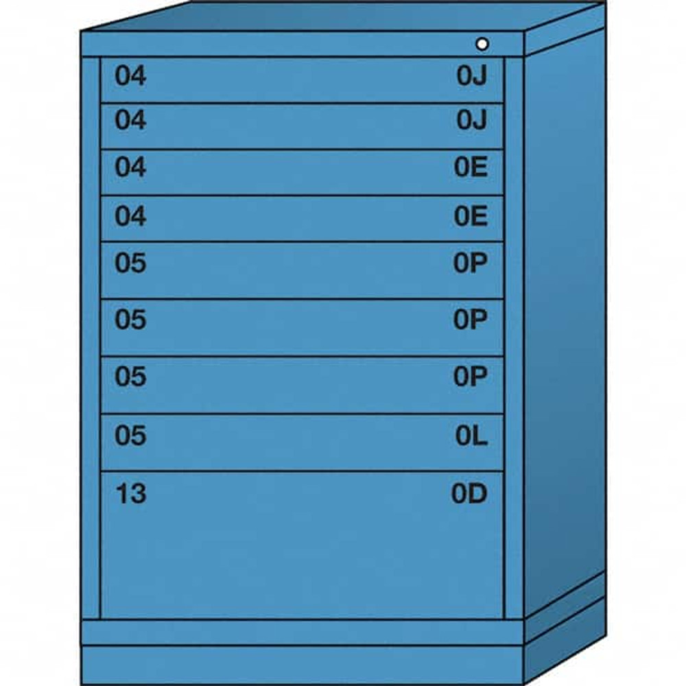 Lyon BBS493030000BIL Standard Counter - Single Drawer Access Steel Storage Cabinet: 30" Wide, 28-1/4" Deep, 44-1/4" High