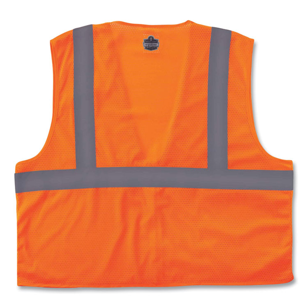 TENACIOUS HOLDINGS, INC. ergodyne® 21047 GloWear 8210Z Class 2 Economy Mesh Vest, Polyester, Orange, 2X-Large/3X-Large