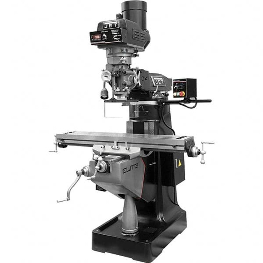 Jet 894376 Knee Milling Machine: 6 x 19", 3 hp, Electronic Variable Speed Control, 3 Phase