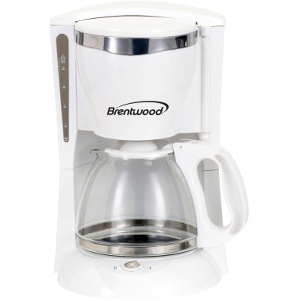 MEGAGOODS, INC. 99583230M Brentwood 12-Cup Coffee Maker, White