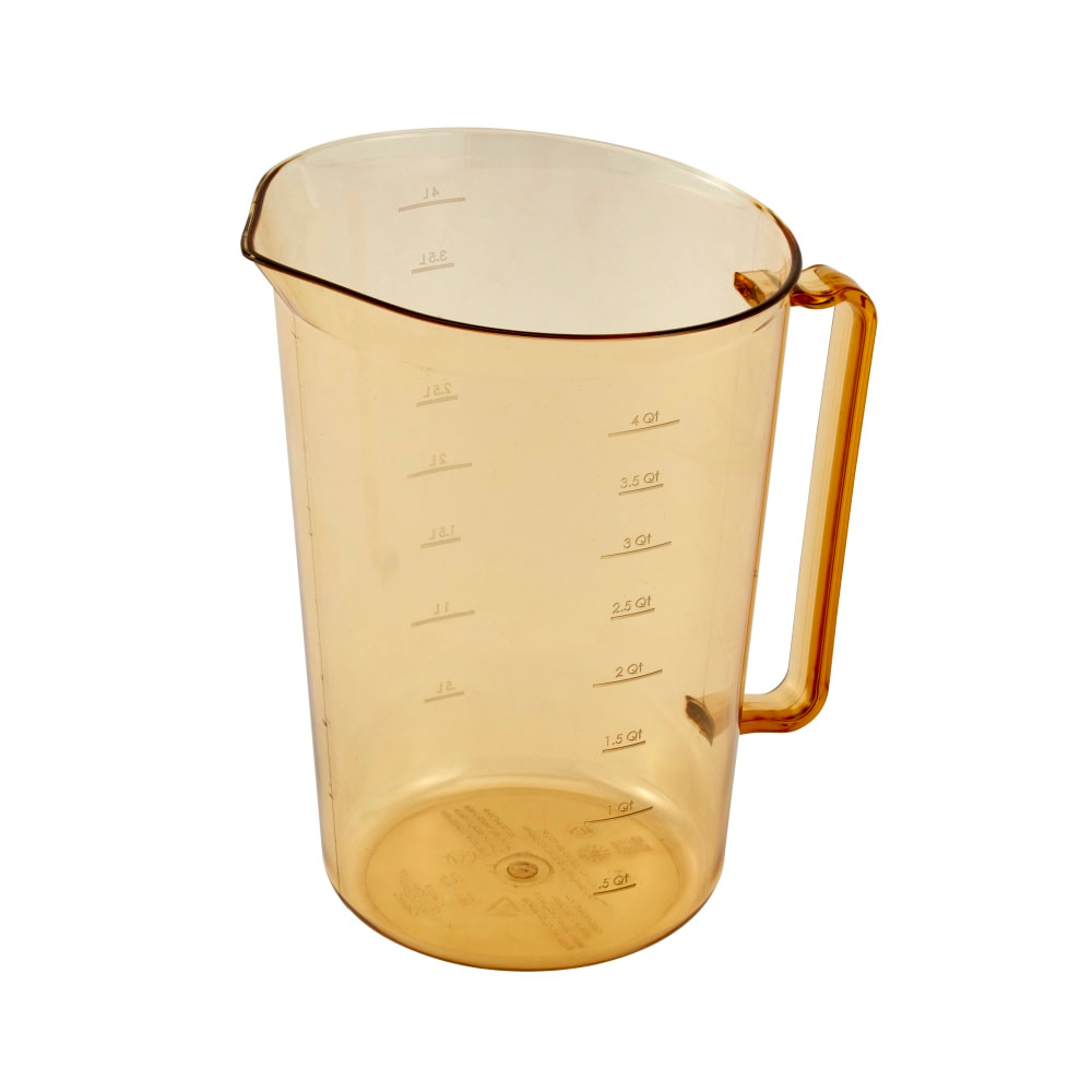 CAMBRO MFG. CO. 400MCH150 Cambro High-Heat Measuring Cup, 128 Oz, Amber