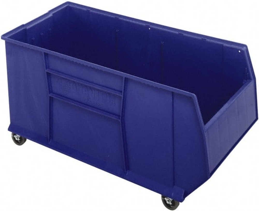 Quantum Storage QRB216MOBBL Plastic Hopper Stacking Bin: Blue