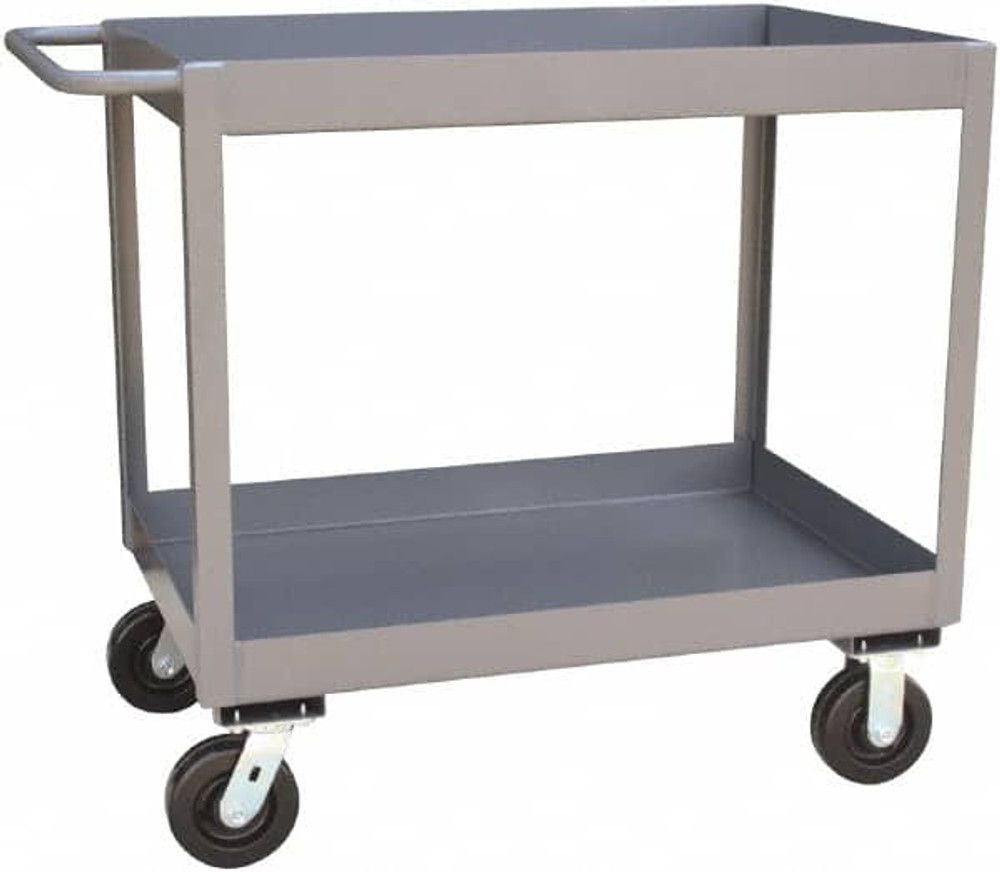 Jamco NT248-P6 Standard Utility Cart: 36" OAH, Steel, Gray
