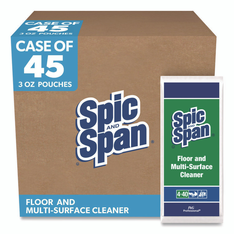 PROCTER & GAMBLE Spic and Span® 02011 Liquid Floor Cleaner, 3 oz Packet, 45/Carton