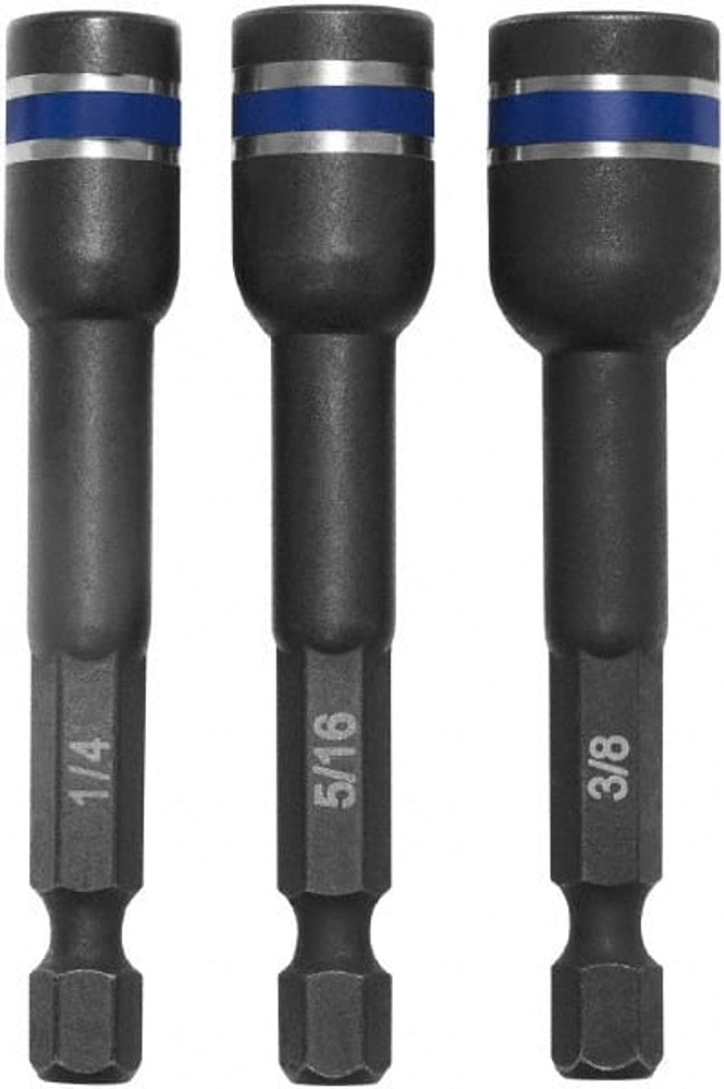 Irwin IWAF343-3 3 Piece, Magnetic Nutsetters Handle, Hex