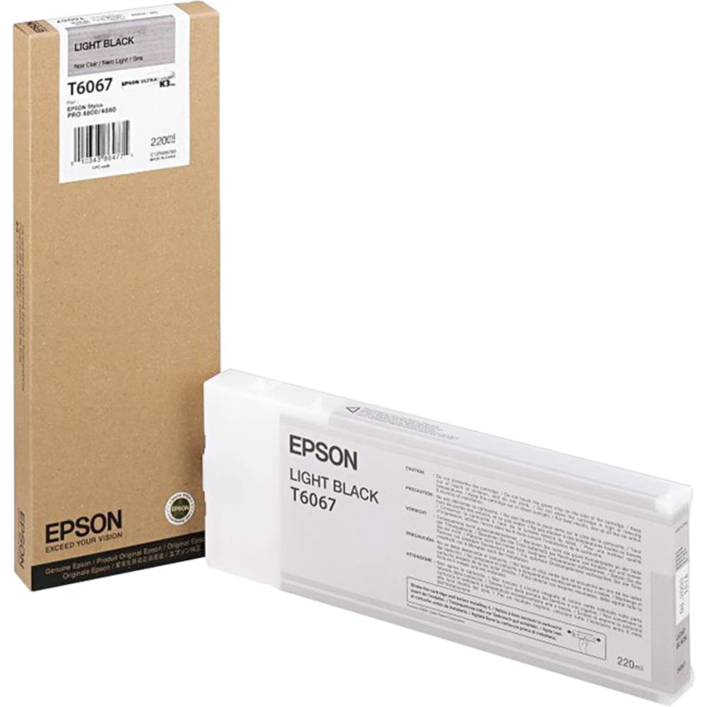 EPSON AMERICA INC. T606700 Epson Original Ink Cartridge - Inkjet - Light Black - 1 Each