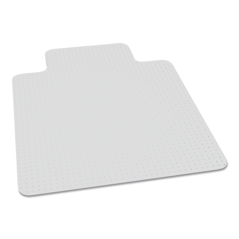 SOURCEAMERICA 6568329 SKILCRAFT Biobased Chair Mat With Lip For Low/Medium Pile Carpet, 46in x 60in, Clear (AbilityOne 7220016568329)