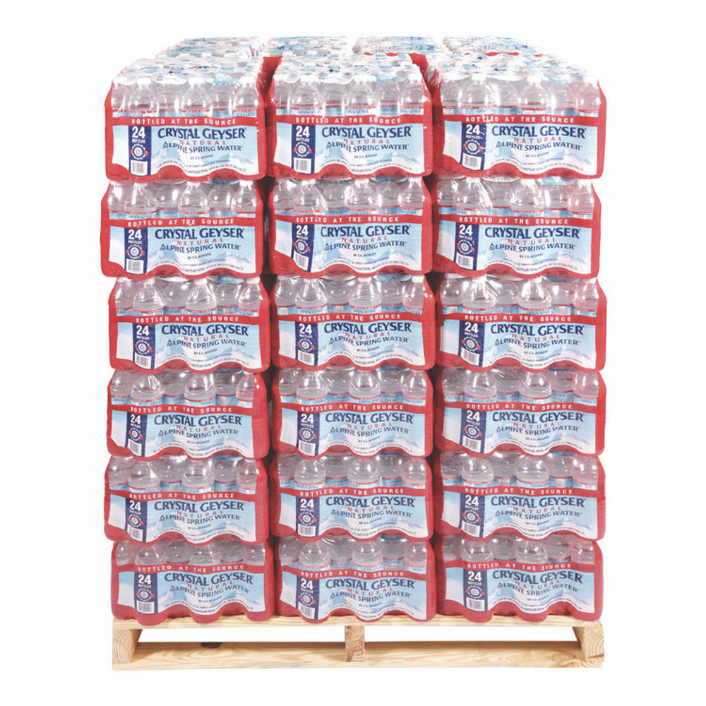 CRYSTAL GEYSER WATER CO 24514 Alpine Spring Water, 16.9 oz Bottle, 24/Carton, 84 Cartons/Pallet