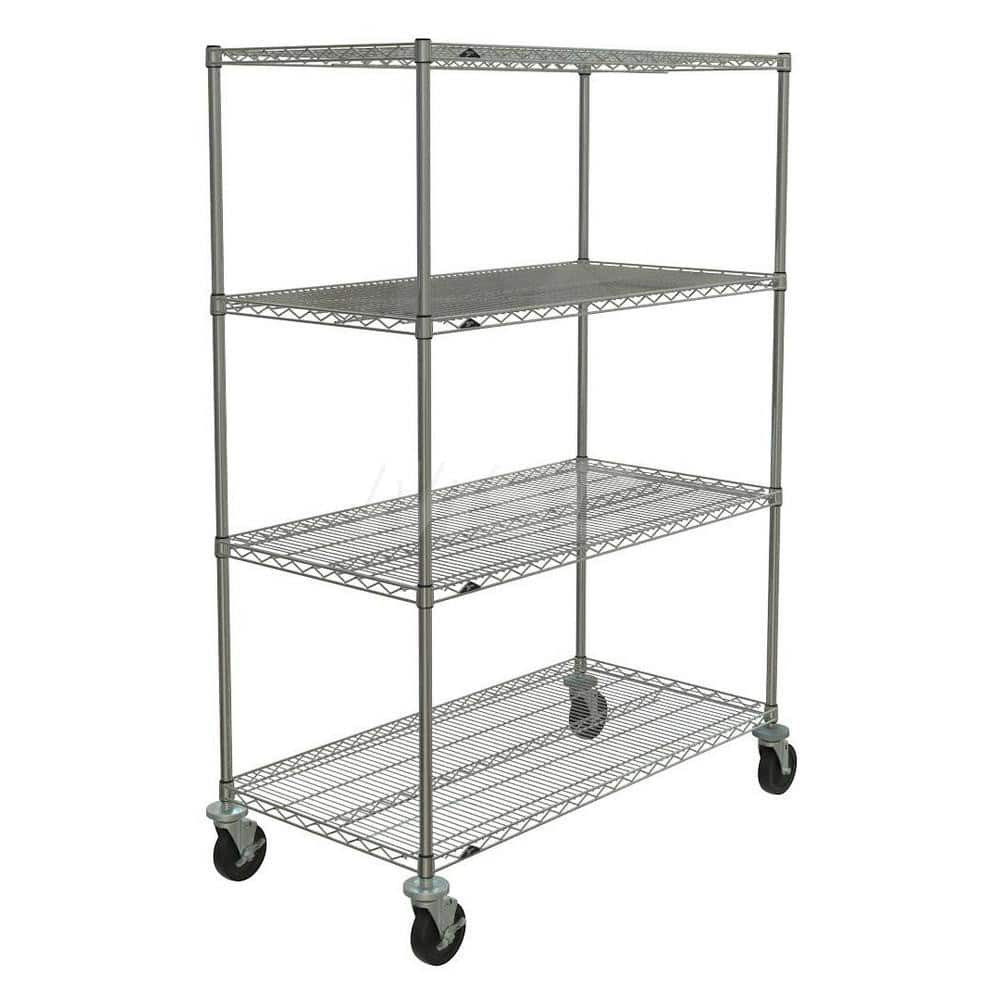 Metro N556BC Mobile Unit Wire Shelving: 4 Shelves