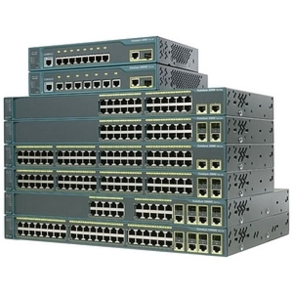 CISCO WS-C2960-24TT-L-RF  Catalyst 2960-24TT Managed Ethernet Switch - 24 x 10/100Base-TX, 2 x 10/100/1000Base-T