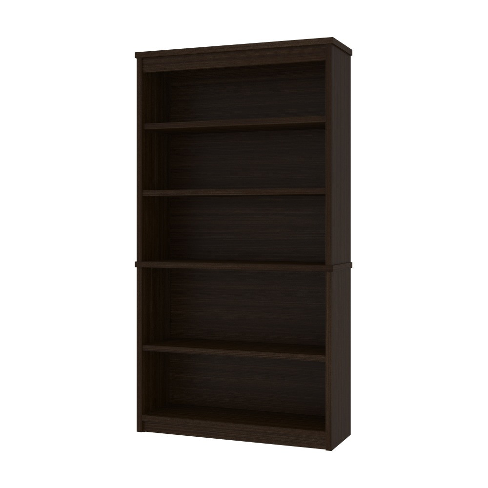 BESTAR INC. 44700-79 Bestar Universel 66inH 5-Shelf Bookcase, Dark Chocolate