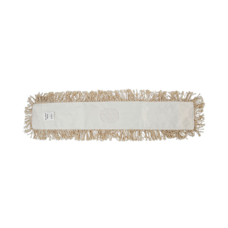 BOARDWALK 1336 Industrial Dust Mop Head, Washable, Hygrade Cotton, 36 x 5, White