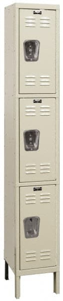Hallowell U1288-3G-A-PT 1-Wide Locker: 12" Wide, 17" Deep, 78" High, Padlock