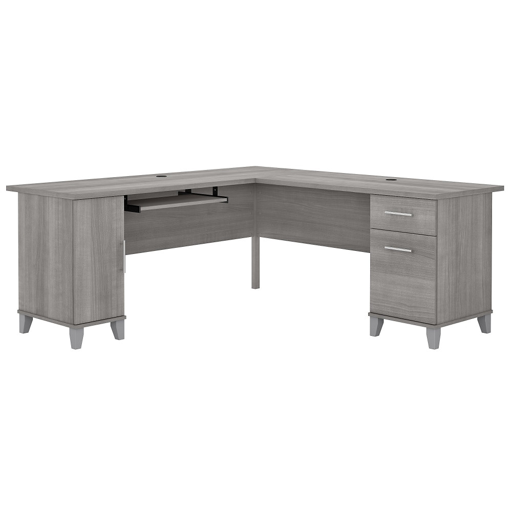 BUSH INDUSTRIES INC. Bush WC81210K  Business Furniture Somerset 72inW L-Shaped Corner Desk, Platinum Gray, Standard Delivery