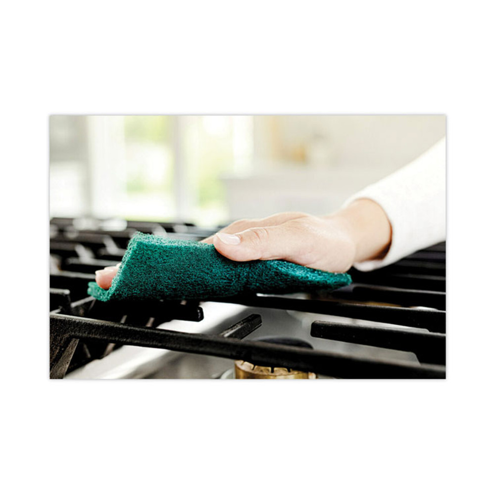 3M/COMMERCIAL TAPE DIV. Scotch-Brite® 2265 Heavy-Duty Scouring Pad, 3.8 x 6, Green, 5/Carton