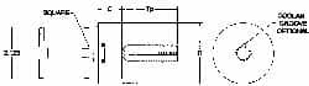 Parlec 6-212 Tapping Adapter: 2-1/8" Tap