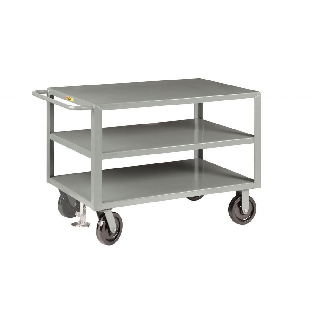 Little Giant. GH-2448-8PHK Heavy-Duty Service Utility Cart: Steel, Gray