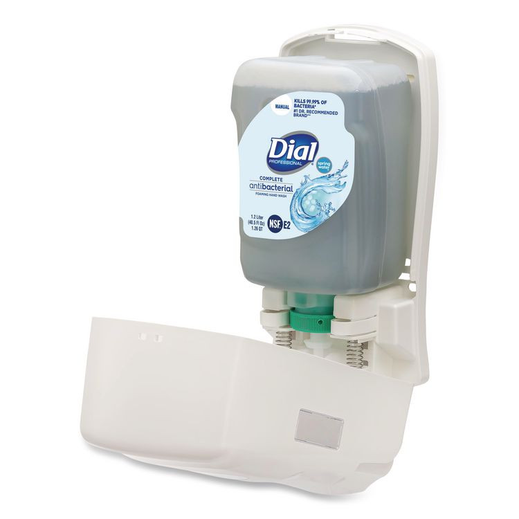 DIAL PROFESSIONAL 16656 FIT Universal Manual Dispenser, 1.2 L, 4 x 5.13 x 10.5, Ivory, 3/Carton
