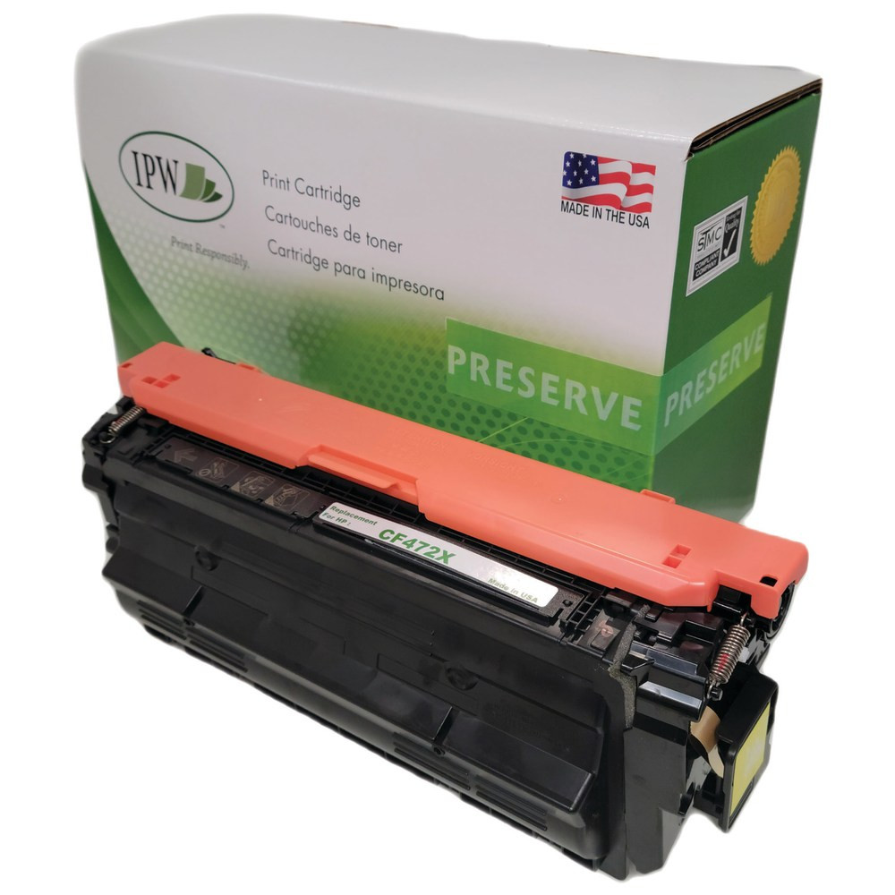 IMAGE PROJECTIONS WEST, INC. 545-472-ODP IPW Preserve Remanufactured Yellow High Yield Toner Cartridge Replacement For HP CF472X, 545-472-ODP