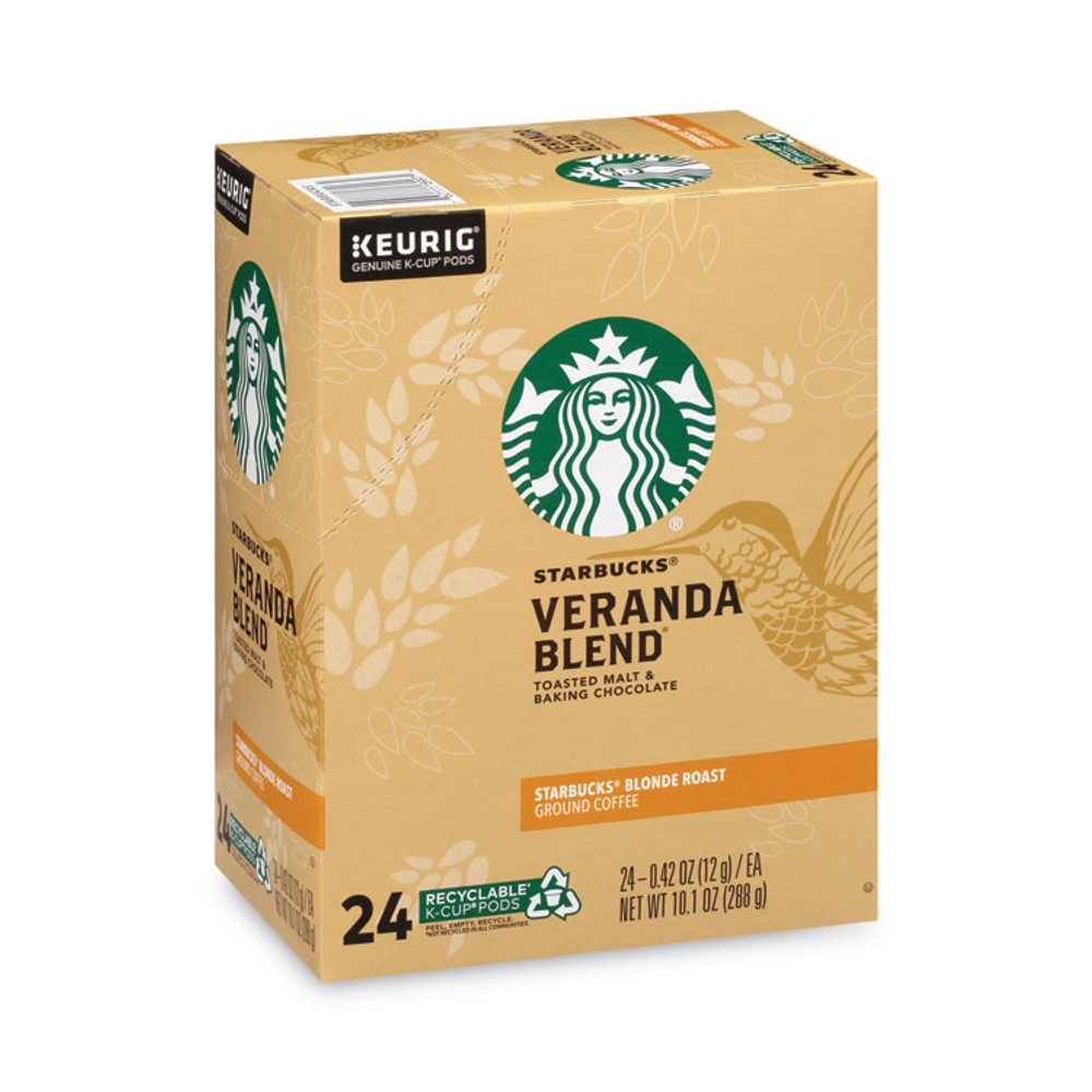 STARBUCKS COFFEE COMPANY 011111159CT Veranda Blend Coffee K-Cups, 24/Box, 4 Box/Carton