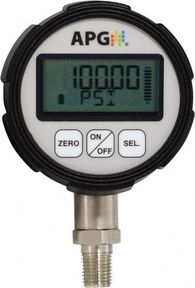 Made in USA 549016-1032 Pressure Gauge: 3-1/4" Dial, 0 to 5,000 psi, 1/4" Thread, NPT, Bottom Mount