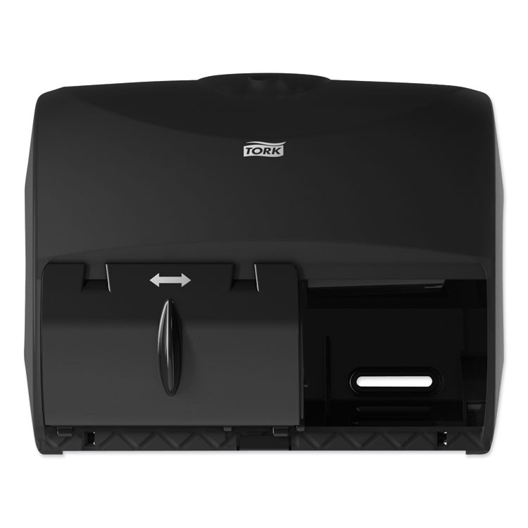 SCA TISSUE Tork® 565728 Twin Bath Tissue Roll Dispenser for OptiCore, 11.06 x 7.18 x 8.81, Black