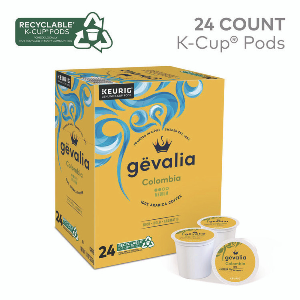 KEURIG DR PEPPER Gevalia® 5304 Kaffee Colombia K-Cups, 24/Box