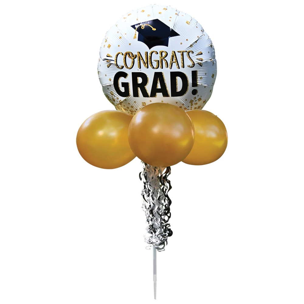 AMSCAN 111102  Congrats Grad Balloon Yard Sign, 28in, Multicolor