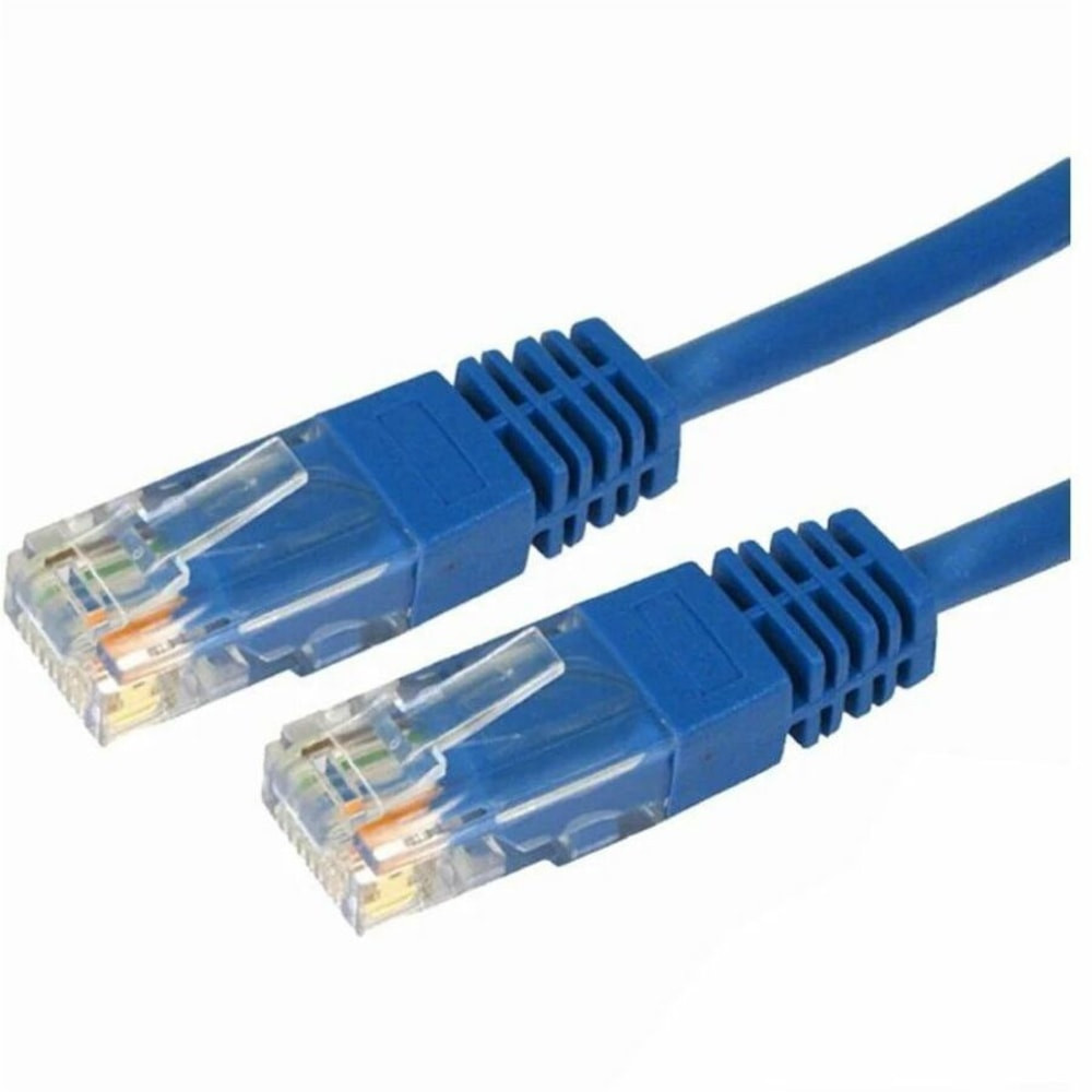 Unshielded stranded twisted pair cable configuration  Easy and reliable network connectivity  Copper-Clad Aluminum (CCA) conductors with 26 AWG wire gauge  50-foot length  RJ-45 Male connectors with EIA/TIA 568B Pinout on both ends  Durable PVC (Polyvinyl Chloride) jacket  Neatly packaged with included 50 ft Cat 6 Patch Cable - Blue  CAT6 - 250 MHz for high-speed data transfer