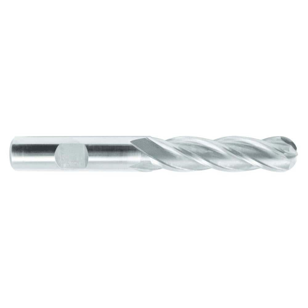 Melin Tool 11498 Ball End Mill: 0.1563" Dia, 0.4375" LOC, 4 Flute, Cobalt