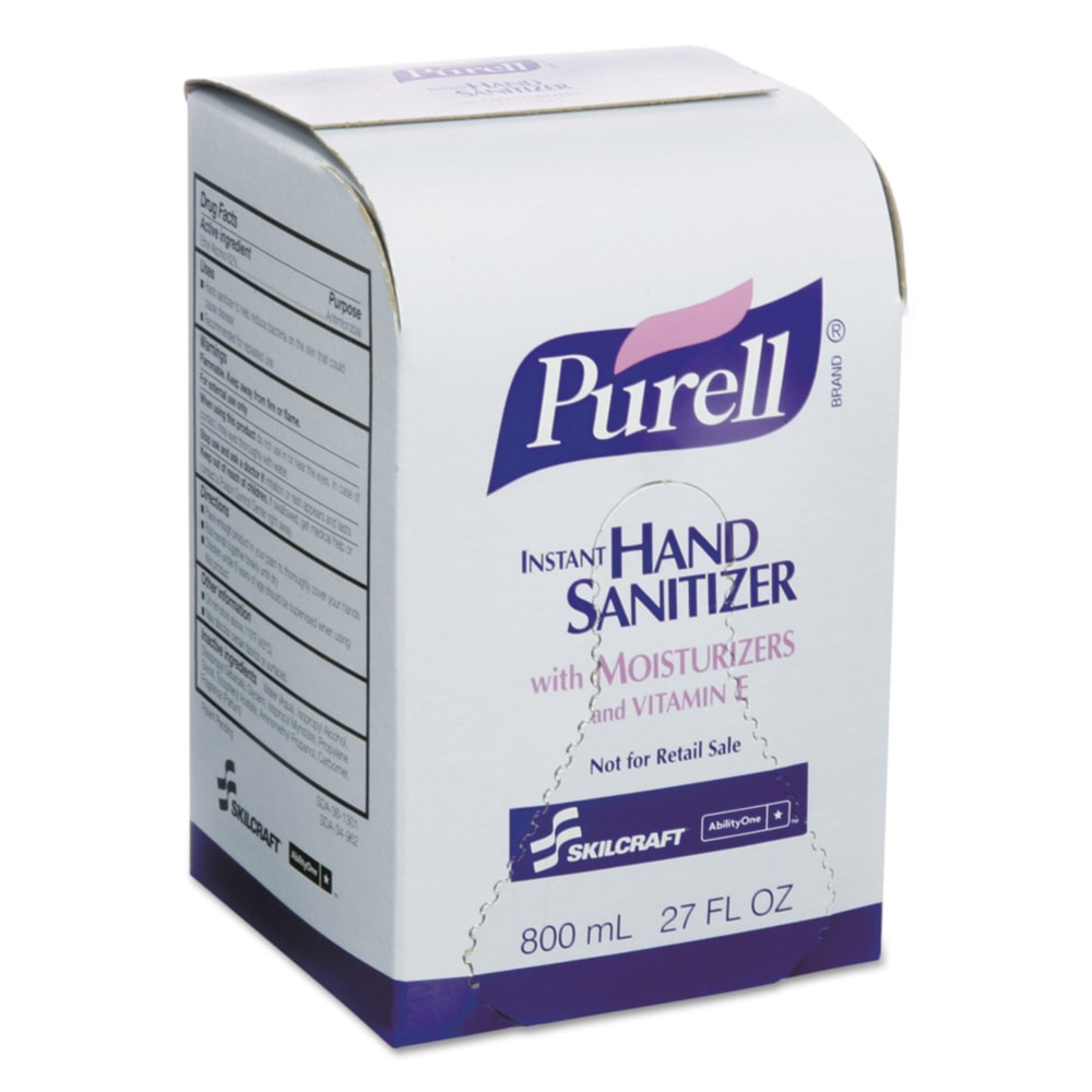 NATIONAL INDUSTRIES FOR THE BLIND SKILCRAFT 5220830  Purell Instant Hand Sanitizers, Citrus Scent, 27 Oz, Pack of 12 Sanitizers (AbilityOne 8520015220830)