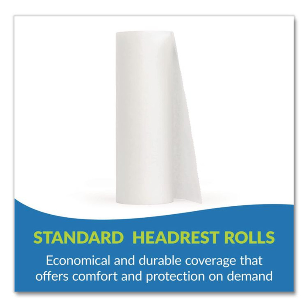 TIDI PRODUCTS 980898 Choice Headrest Paper Roll, Smooth-Finish, 8.5" x 125 ft, White, 25/Carton