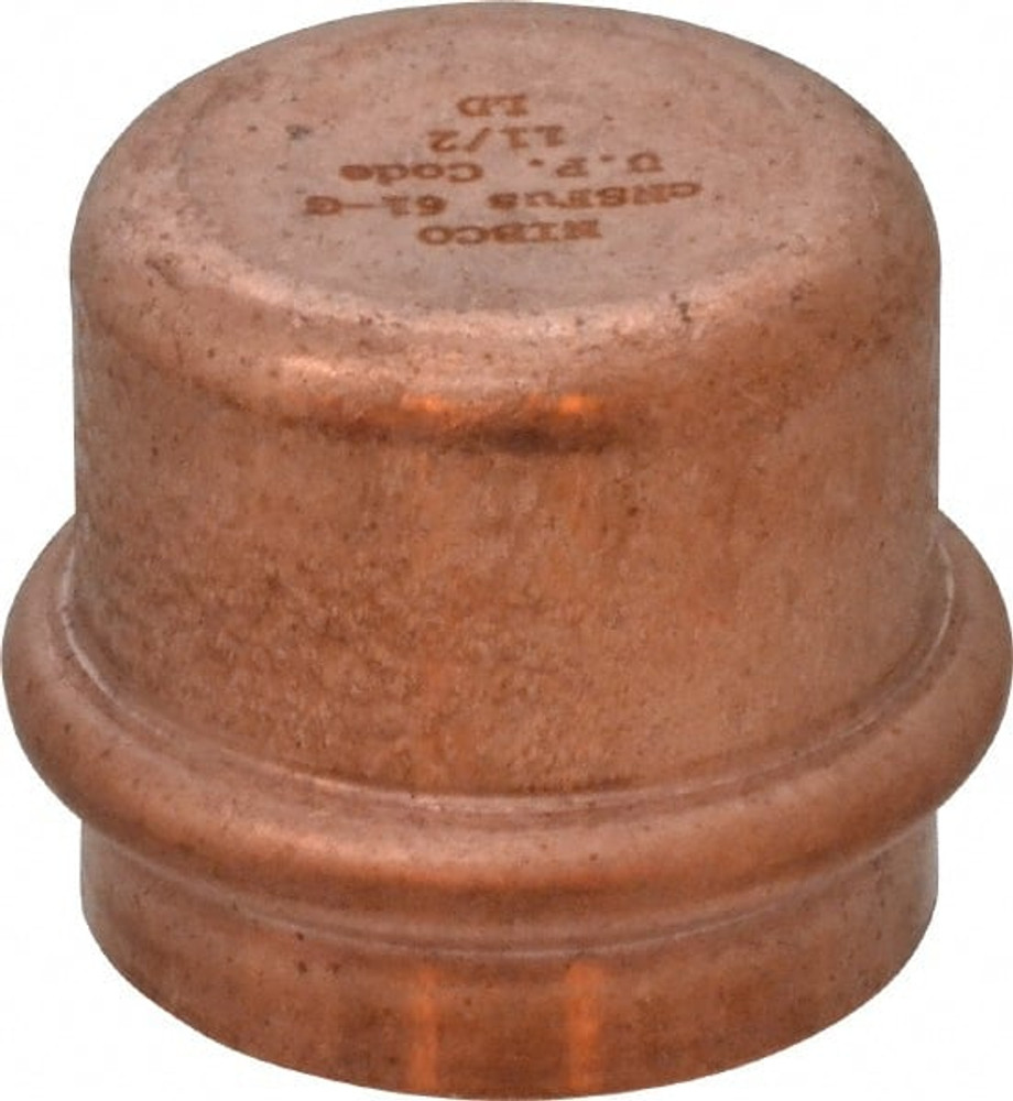 NIBCO 9172850PC Wrot Copper Pipe End Cap: 1-1/2" Fitting, P, Press Fitting, Lead Free