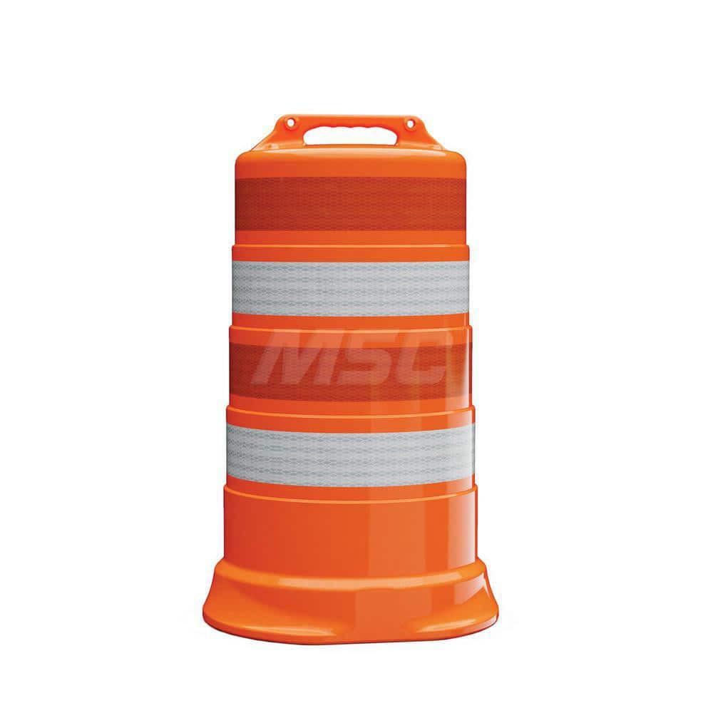 Plasticade 456-LD-T-40 Traffic Barrels, Delineators & Posts; Reflective: Yes ; Base Needed: Yes ; Compliance: MASH Compliant; MUTCD Standards ; Collar Three Width (Inch): 4 ; Collar Two Width (Inch): 4 ; Collar Four Width (Inch): 4