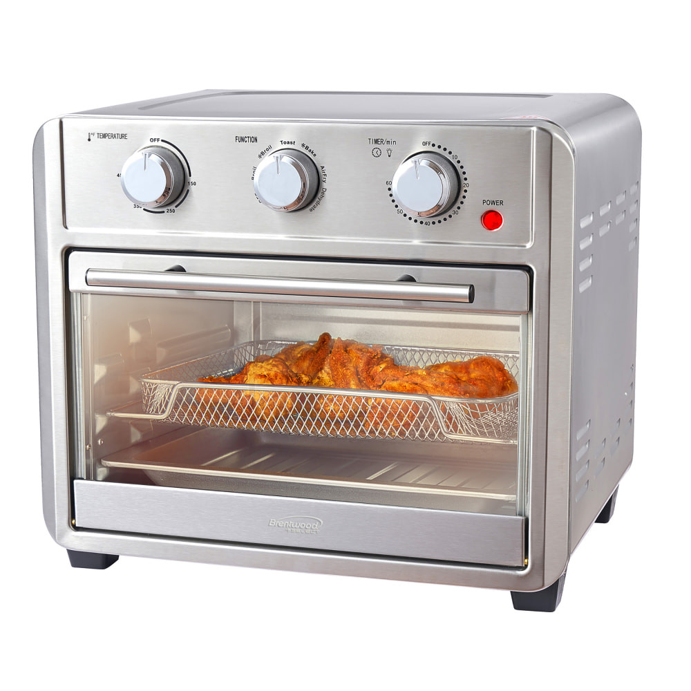 BRENTWOOD APPLIANCES , INC. Brentwood AF-2410S  1700 Watt 24 Qt Convection Air Fryer Toaster Oven, Stainless Steel