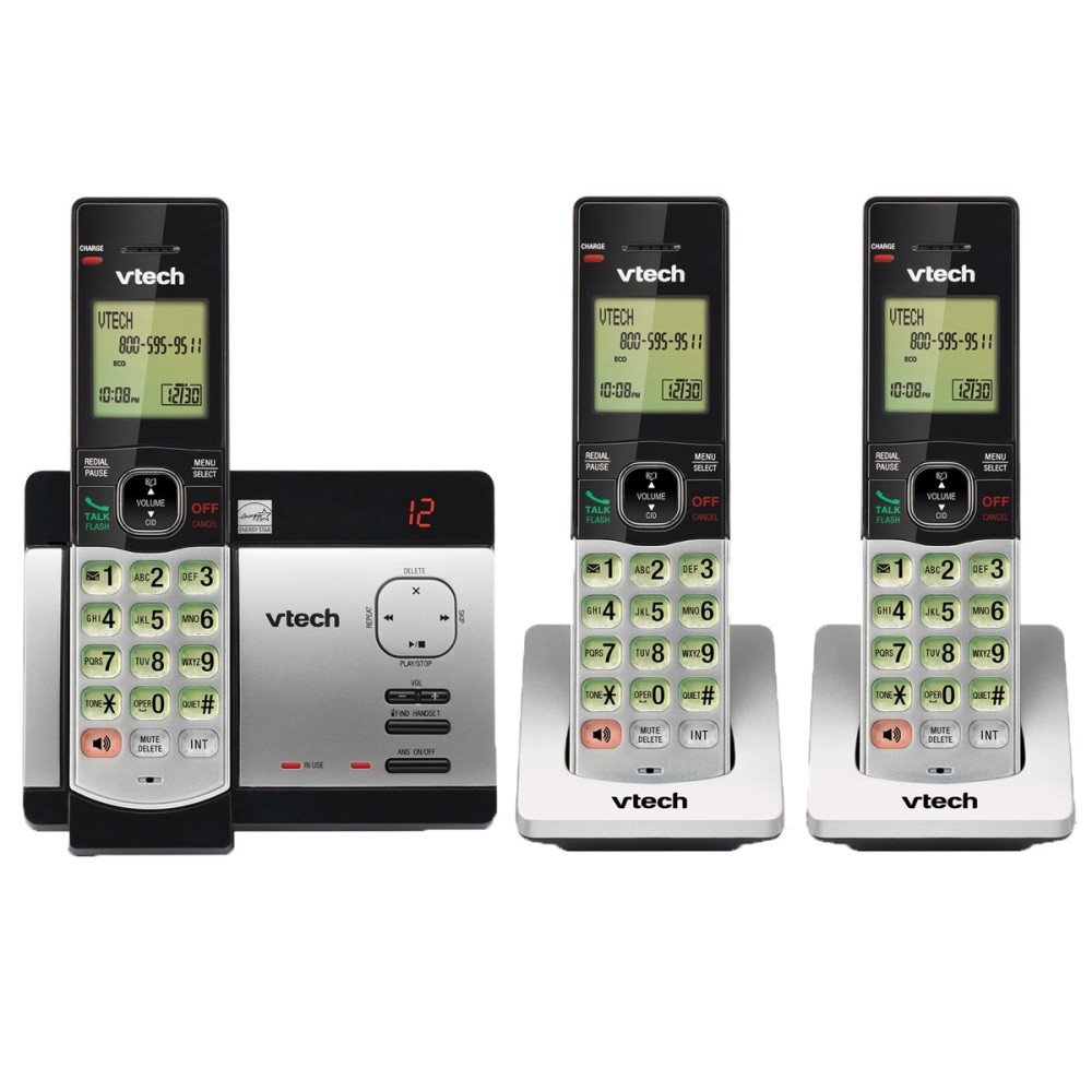 VTECH HOLDINGS LTD VTech 80-0198-00  CS5129-3 DECT 6.0 Expandable Cordless Phone With Digital Answering System