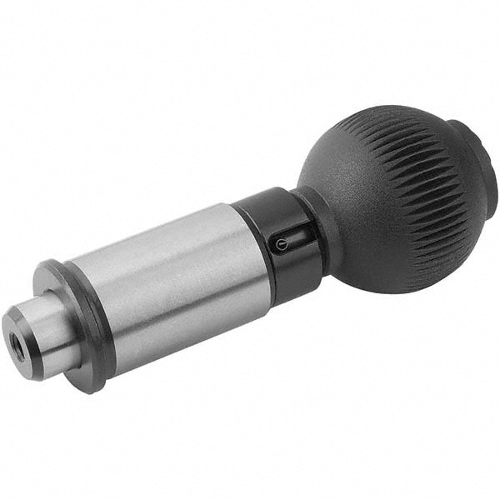 KIPP K0361.110 10mm Plunger Diam, Lockout Knob Handle Indexing Plunger