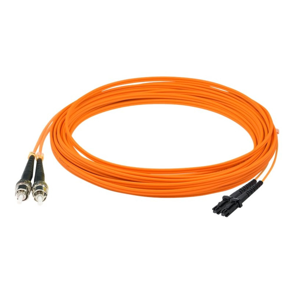 ADD-ON COMPUTER PERIPHERALS, INC. AddOn ADD-ST-MTRJ-2M6MMF  2m MT-RJ to ST OM1 Orange Patch Cable - Patch cable - MT-RJ/UPC multi-mode (M) to ST/UPC multi-mode (M) - 2 m - fiber optic - 62.5 / 125 micron - OM1 - halogen-free - orange