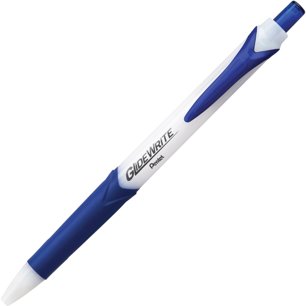 PENTEL OF AMERICA, LTD. Pentel BX910CSW2  GlideWrite 1.0mm Ballpoint Pen - 1 mm Pen Point Size - Blue Gel-based Ink - 12 / Pack